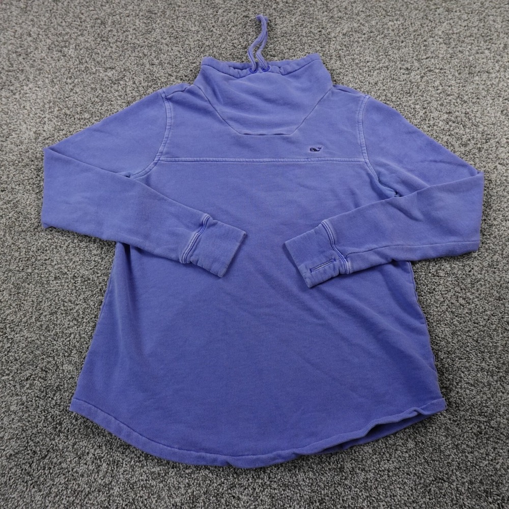 Vineyard Vines Sweater Womens XS Blue Pullover Cowl‎ Neck Sweatshirt Pullover